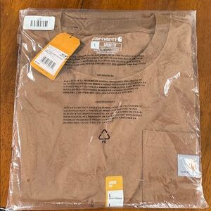 Carhartt Tan Loose Fit Tee with Pocket
